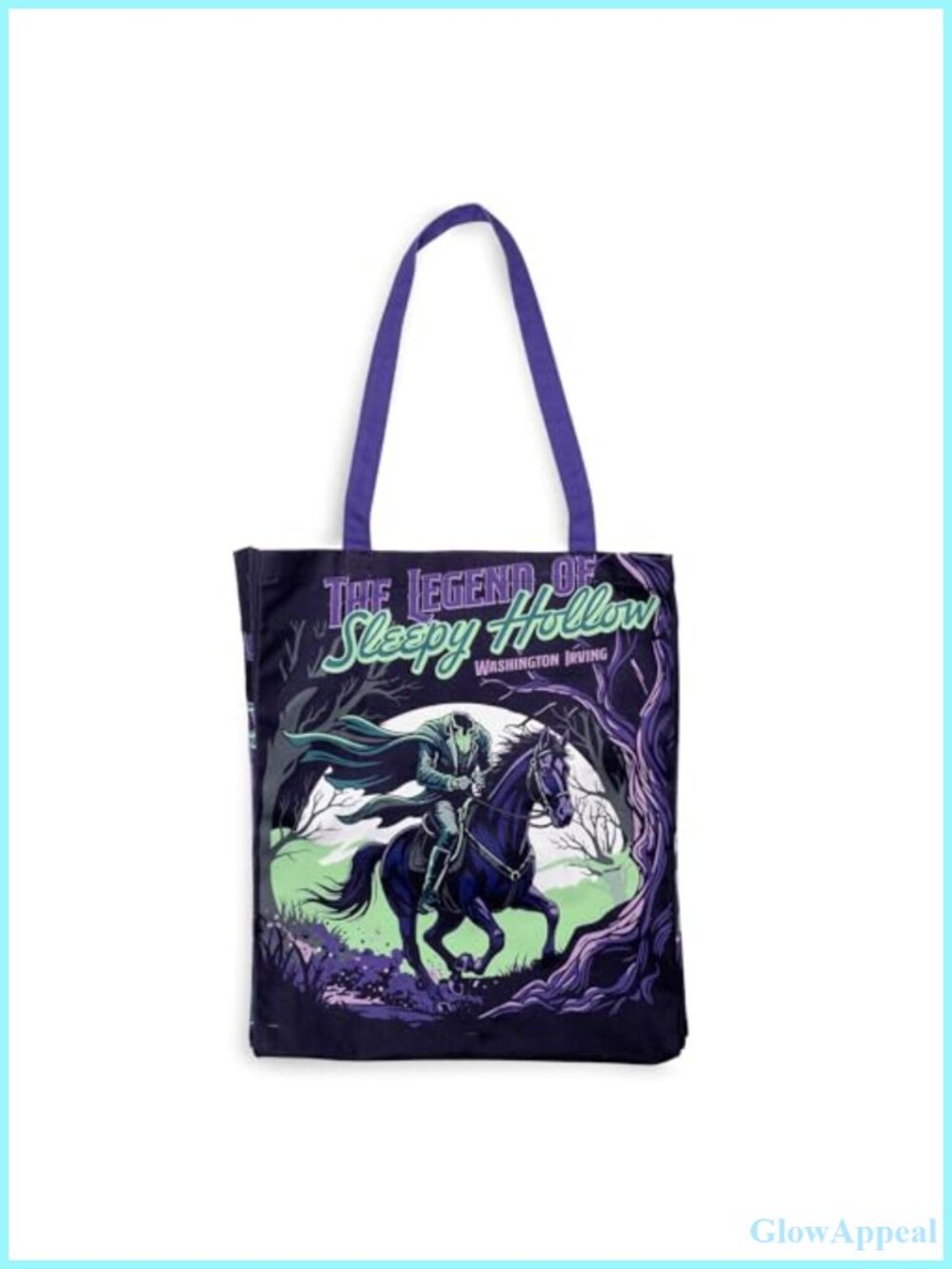 Canvas Tote Bag Legend of Sleepy Hollow Gothic Literary Shoulder Bag